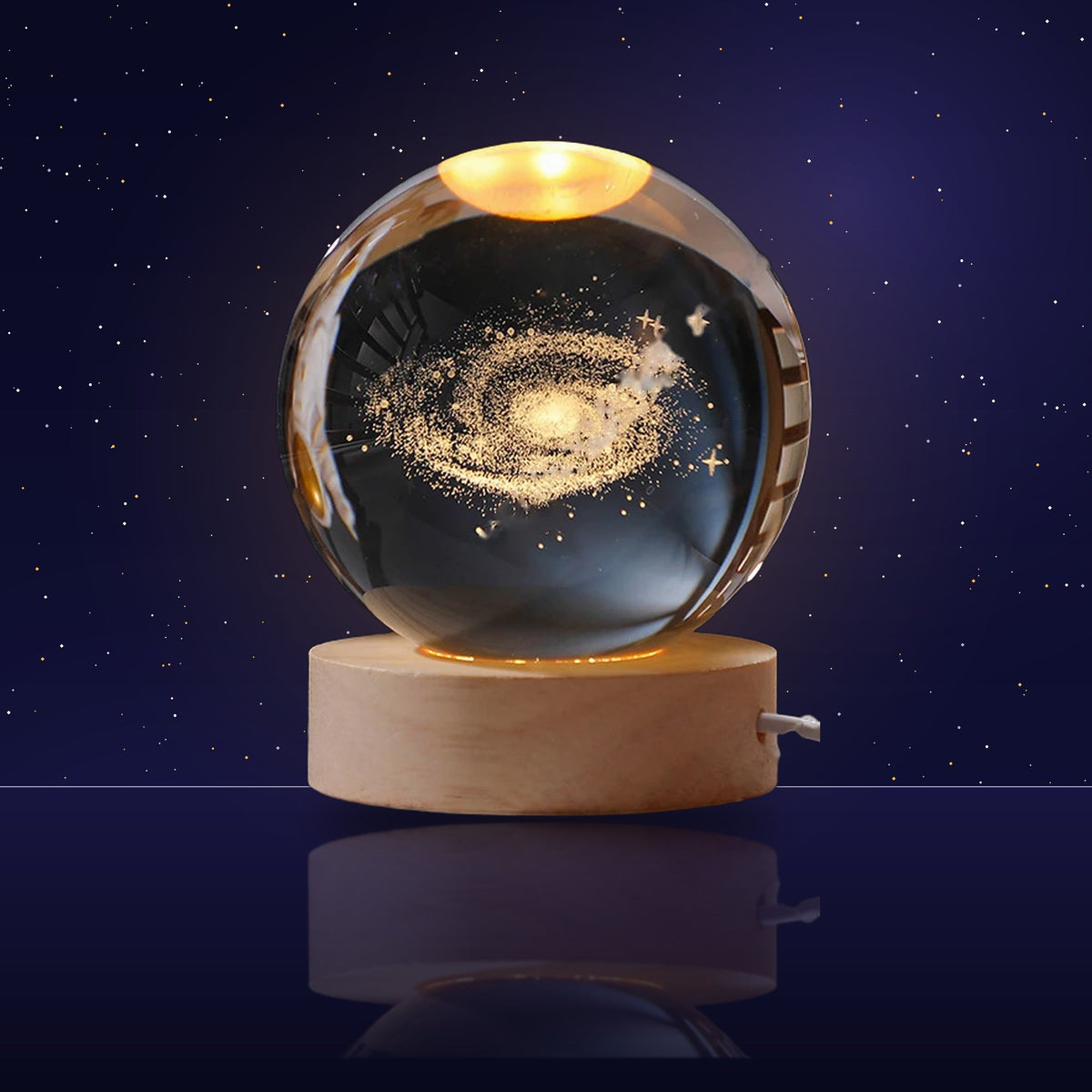 Lámpara bola de cristal Galaxia