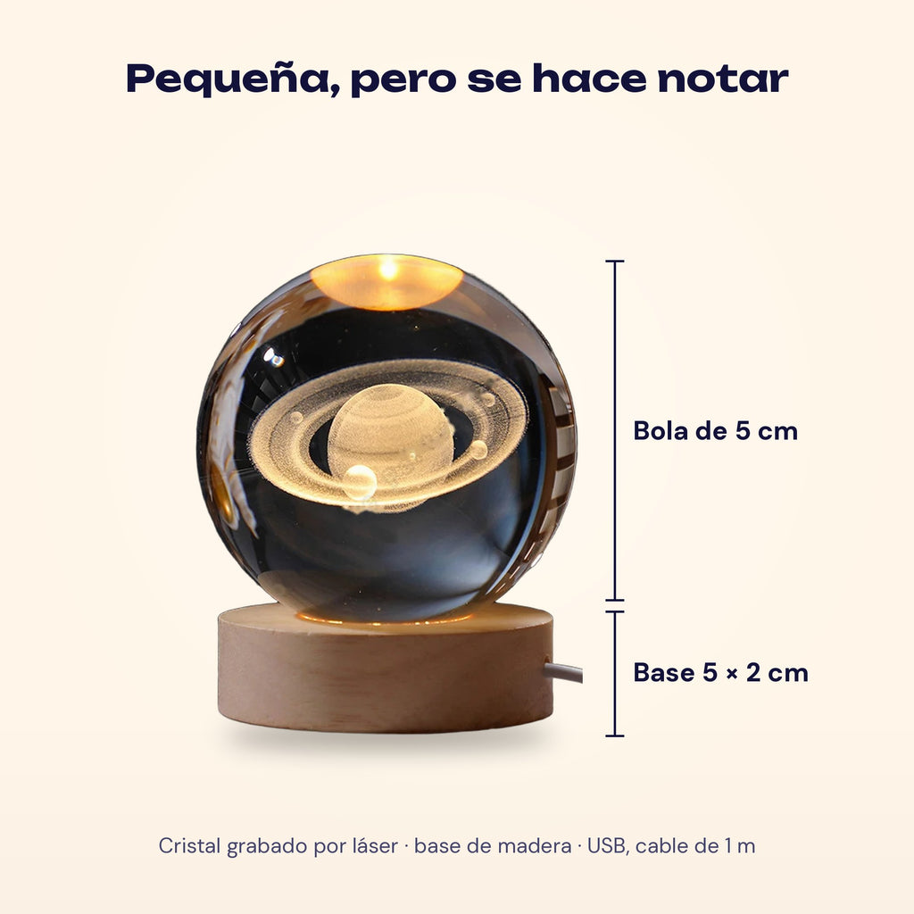 Medidas: bola de 5 cm y base de 5 x 2 cm